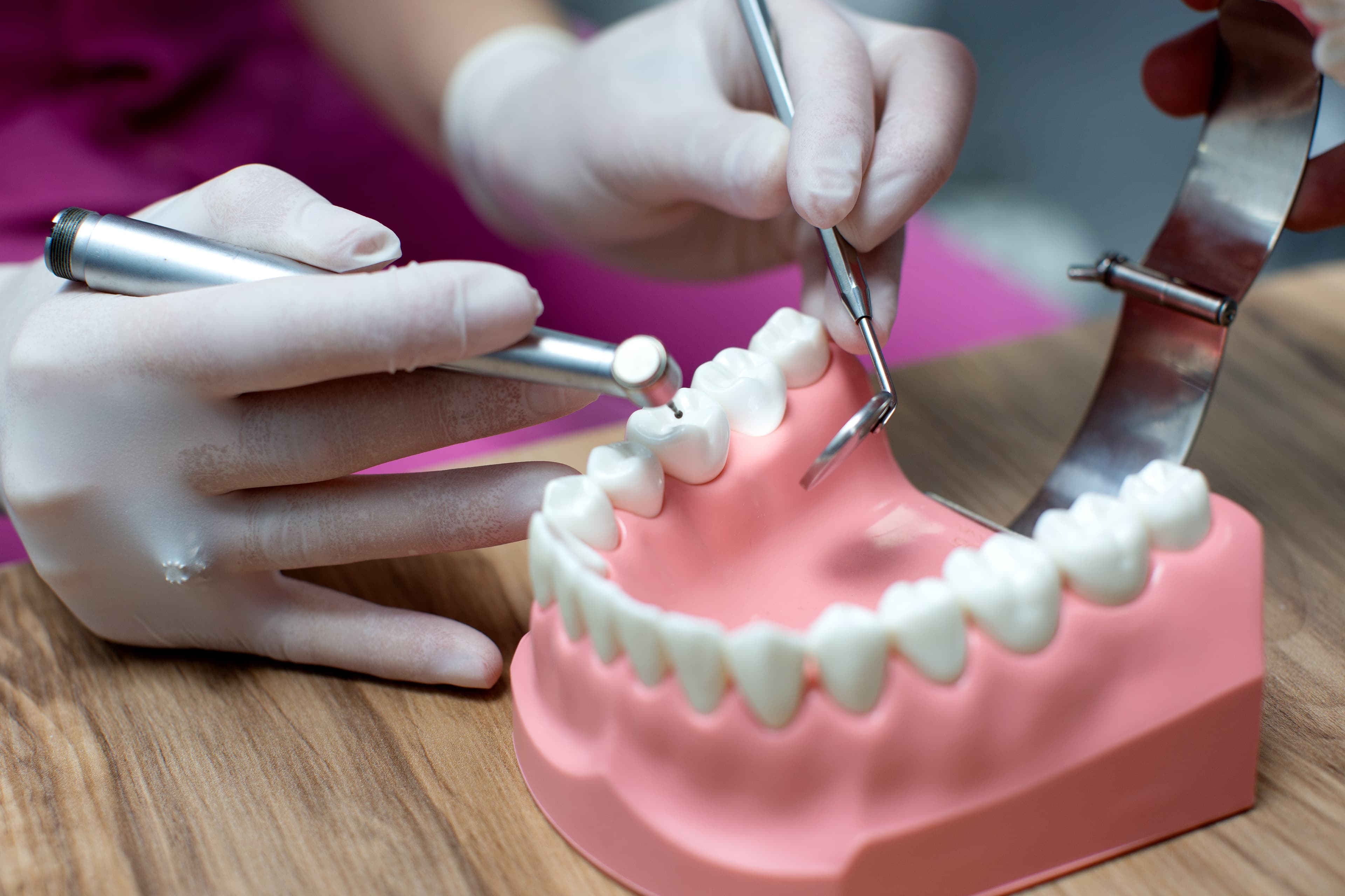 Precise dental impressions and custom fitting.
